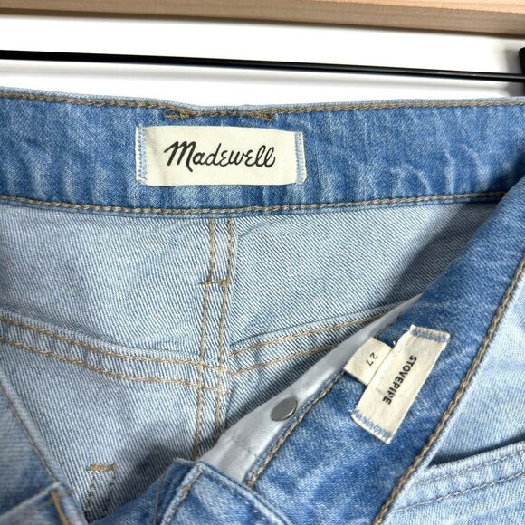 MADEWELL Stovepipe Jeans Hume Wash Workwear Edition - Picture 7 of 7